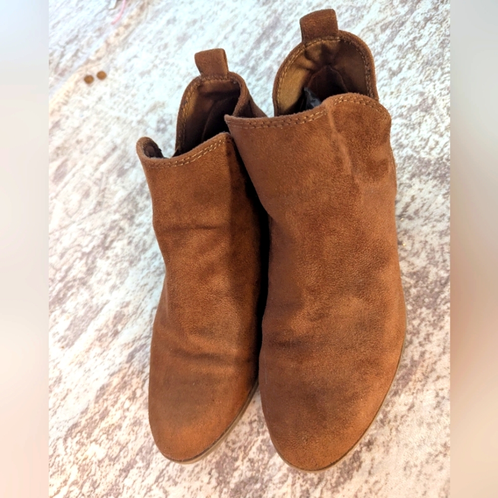 Brown Suede Ankle Boots